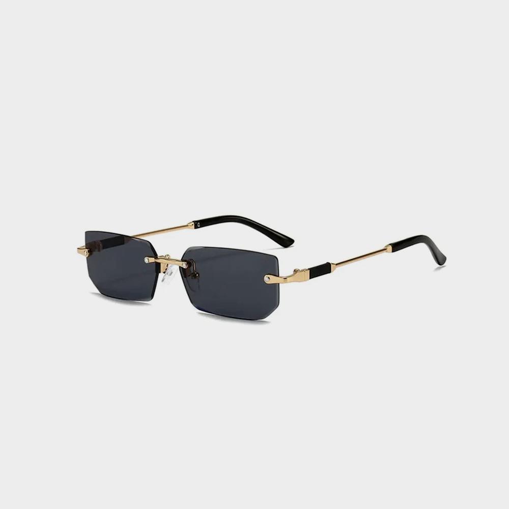 Rimless Sunglasses Rectangle Fashion Popular Women Men